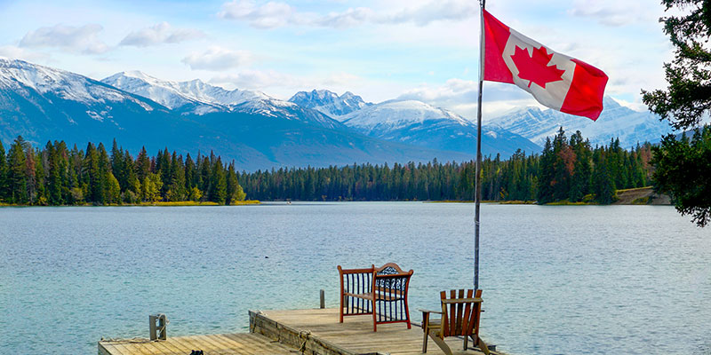 Canada-Day-Rockies-with-Flag