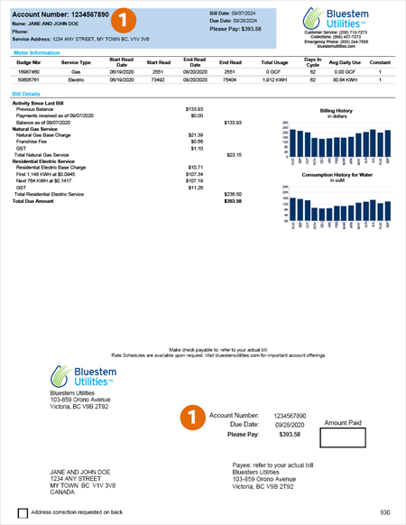 Sample CUI Bill Acc No Sample CUI Bill Acc No